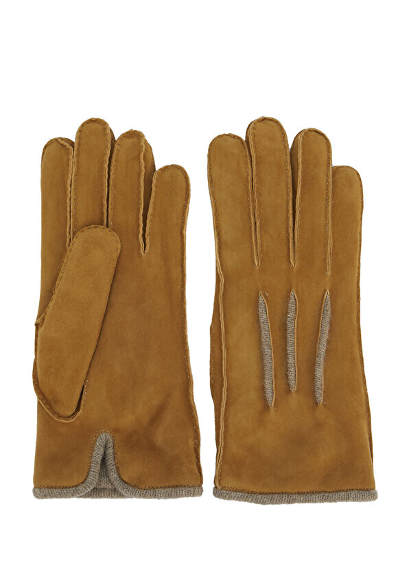 

Светло-коричневые мужские кожаные перчатки Mazzoleni Gloves