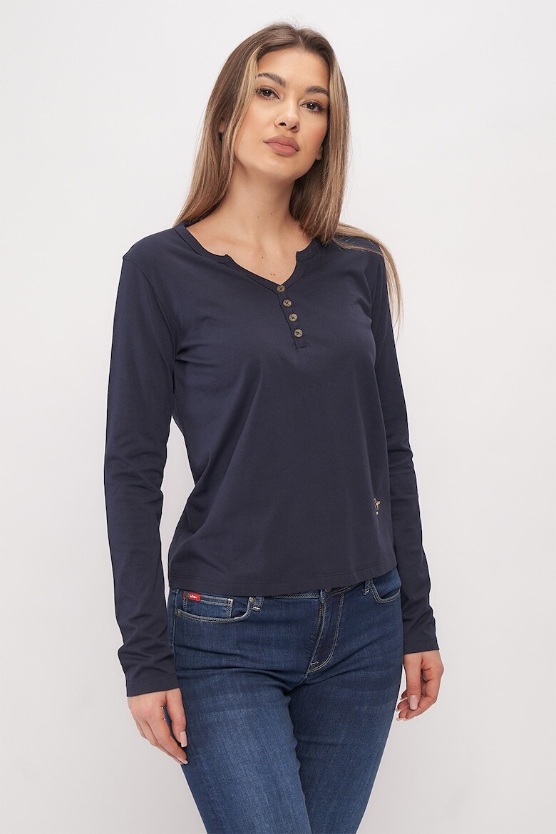 

Блузка с воротником Henley Lee Cooper, синий