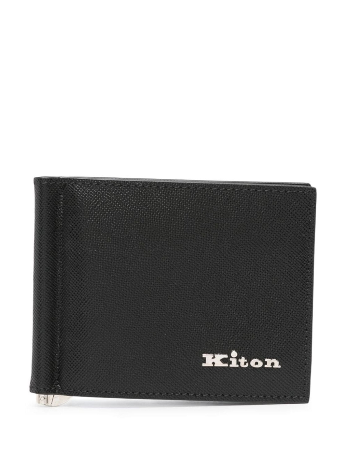 

Кошелек с зажимом для банкнот Kiton, черный