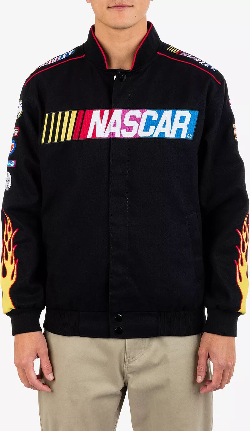 Мужская саржевая куртка Hurley NASCAR Pit Crew, черный