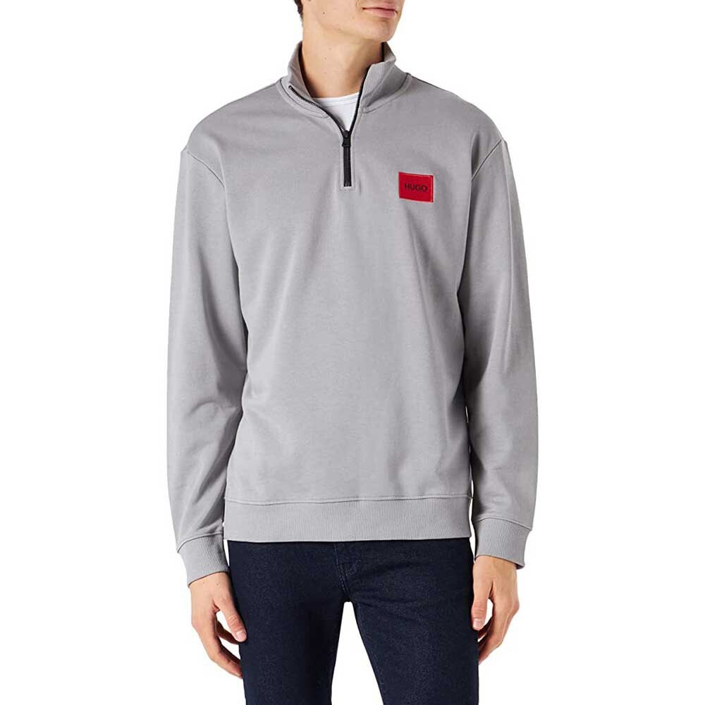 

Толстовка HUGO Durty 10231445 01 Half Zip, серый