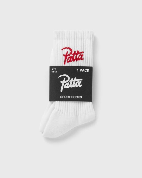 

Носки Patta Patta Script Logo Sport Socks, белый