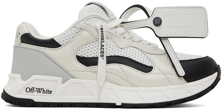 

Off-White Бело-черные кроссовки Kick Off