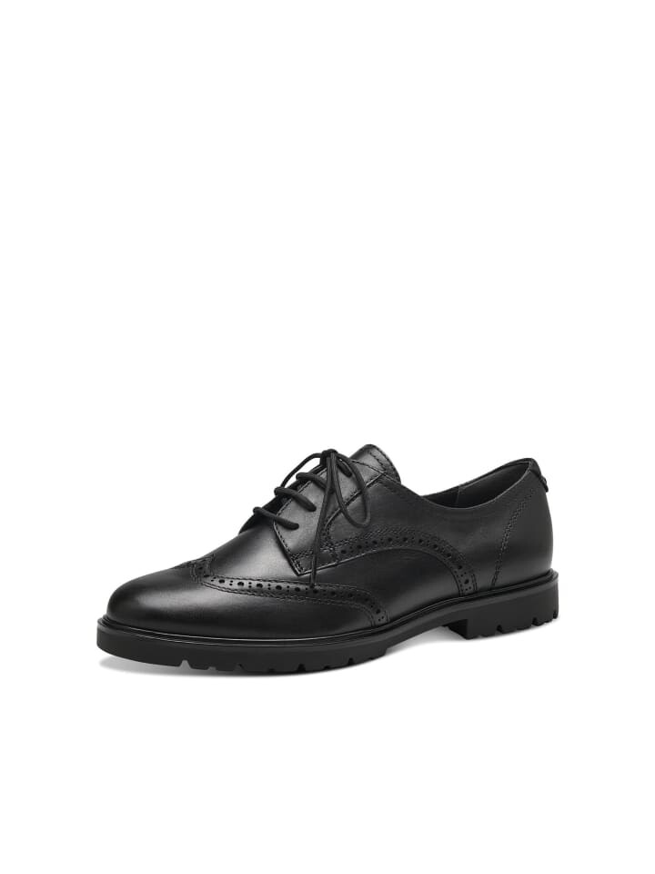 

Элегантные туфли на шнуровке Tamaris Synthetik, цвет black leather