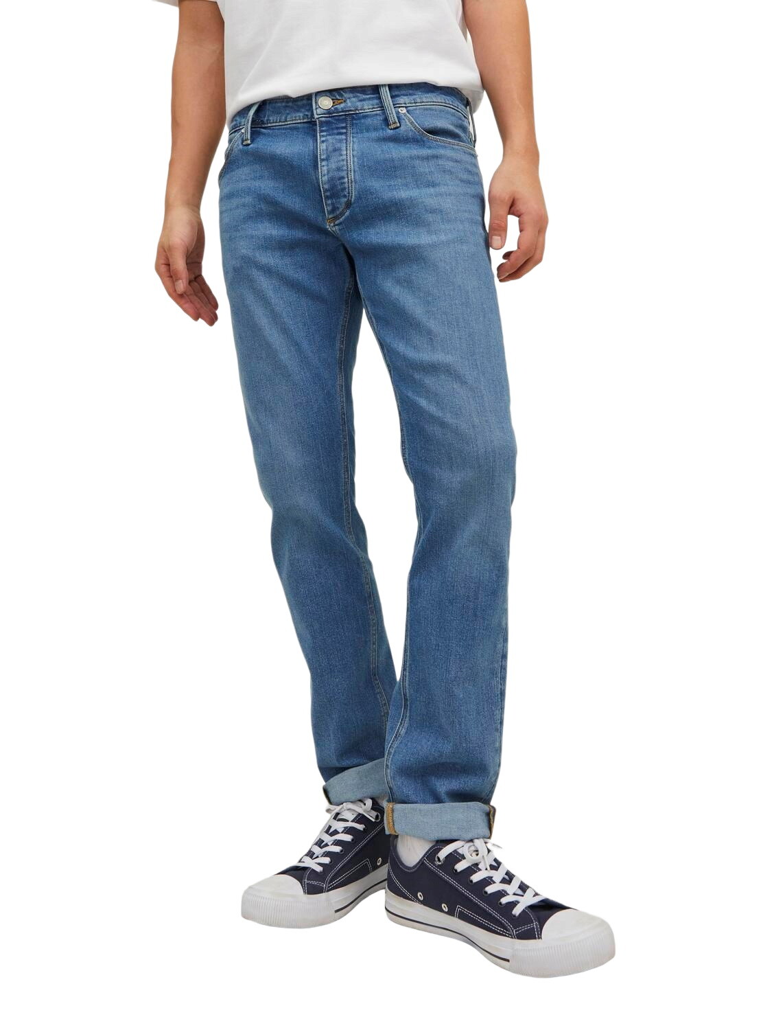 

Джинсы Jack & Jones JJIGLENN JJEVAN AM 377 slim, синий