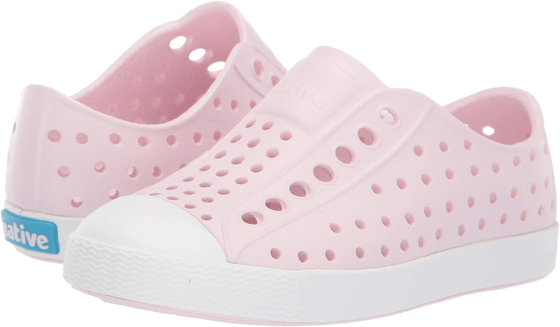 Кроссовки Jefferson Native Shoes Kids, цвет Milk Pink/Shell White кроссовки native shoes jefferson print цвет shell white milk pink boxfish blob
