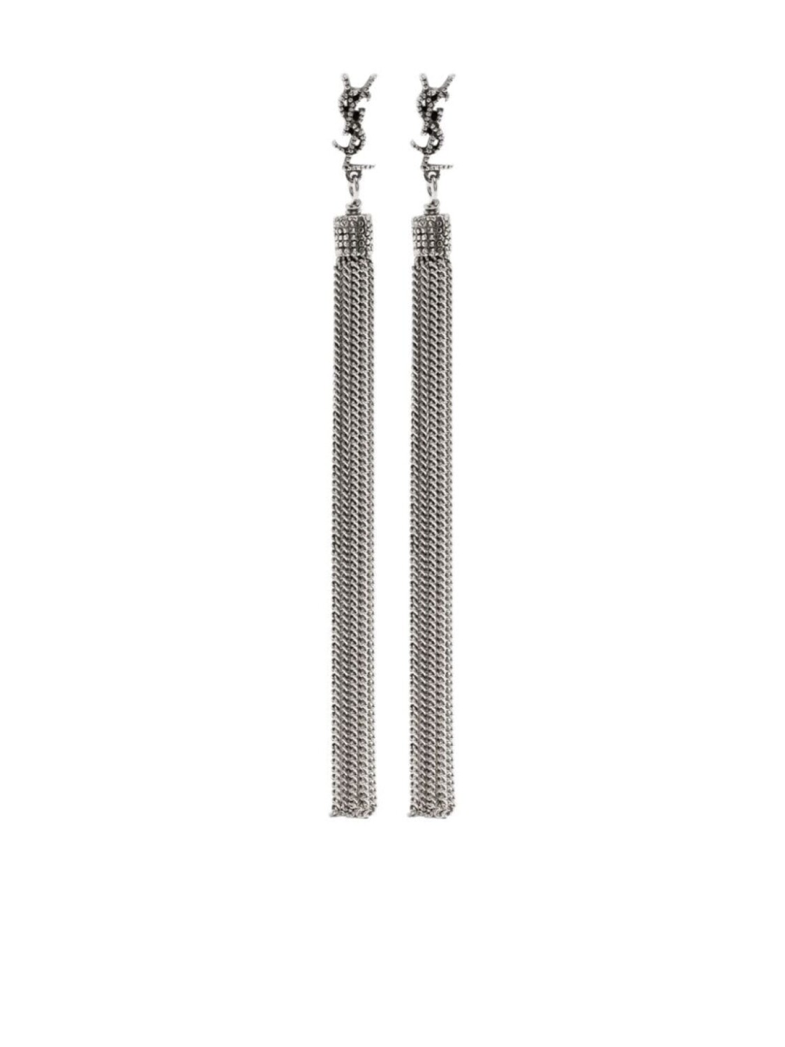 

Серьги LouLou с кисточками Saint Laurent, металлик