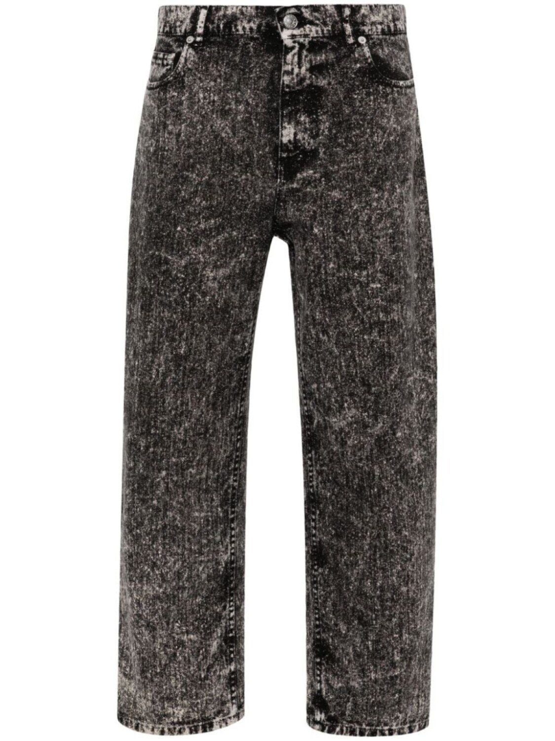 

Marni зауженные укороченные джинсы с завышенной талией, черный