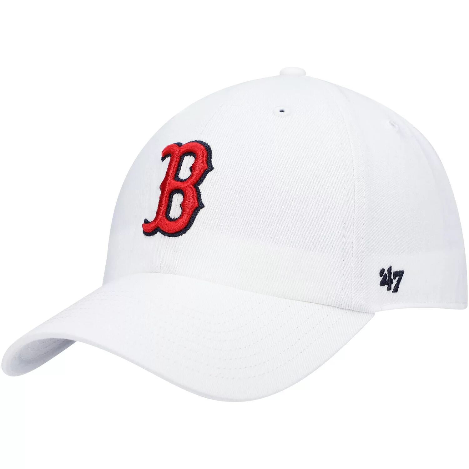 

Мужская регулируемая кепка белого цвета Boston Red Sox '47 с логотипом