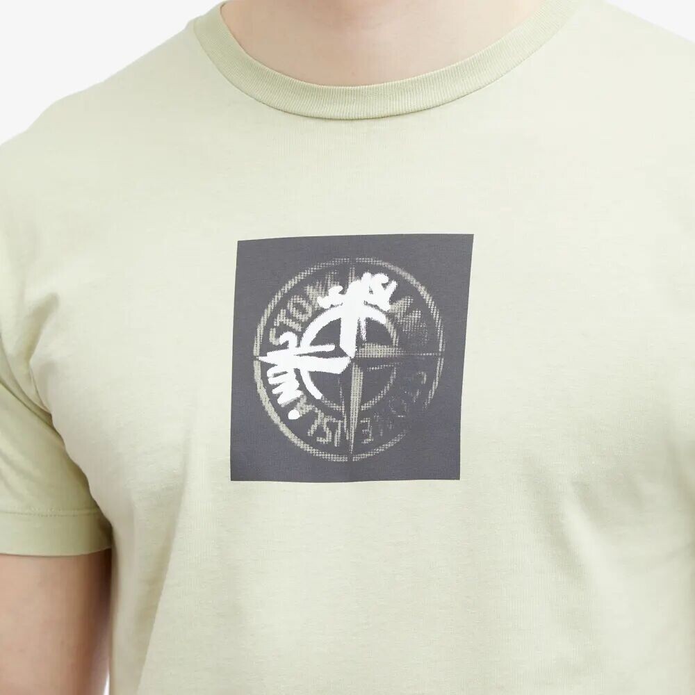 

Stone Island Футболка с принтом Institutional One Badge, зеленый
