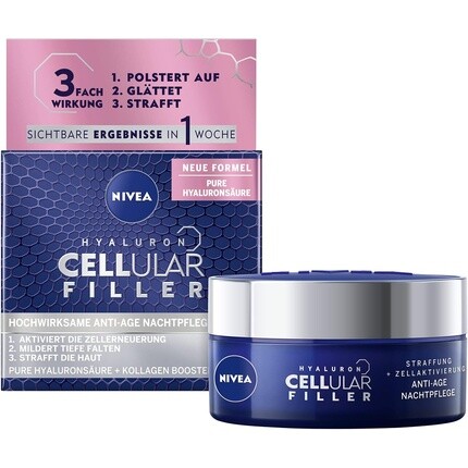 

Антивозрастной ночной крем Hyaluron Cellular Filler 50 мл с экстрактом магнолии, Nivea