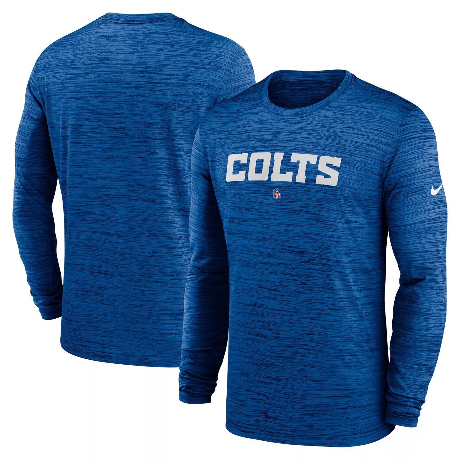 

Мужская футболка с длинным рукавом Royal Indianapolis Colts Sideline Team Velocity Performance Nike