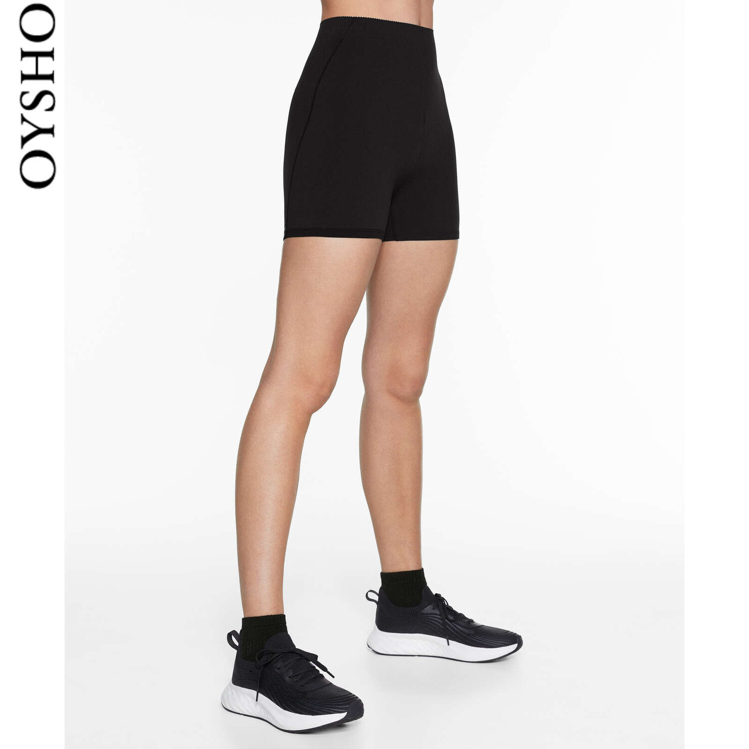 

Спортивные леггинсы Oysho с высокой посадкой, черный