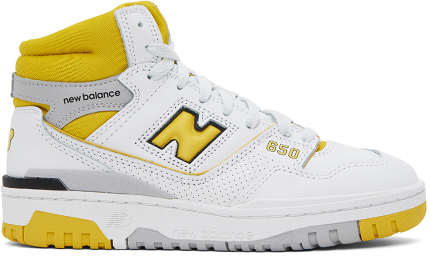 

Бело-желтые кроссовки New Balance 650, Желтый