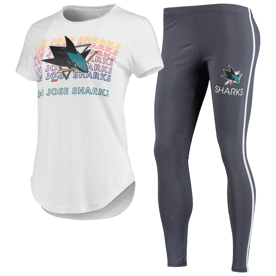 

Пижамный комплект Concepts Sport San Jose Sharks, белый