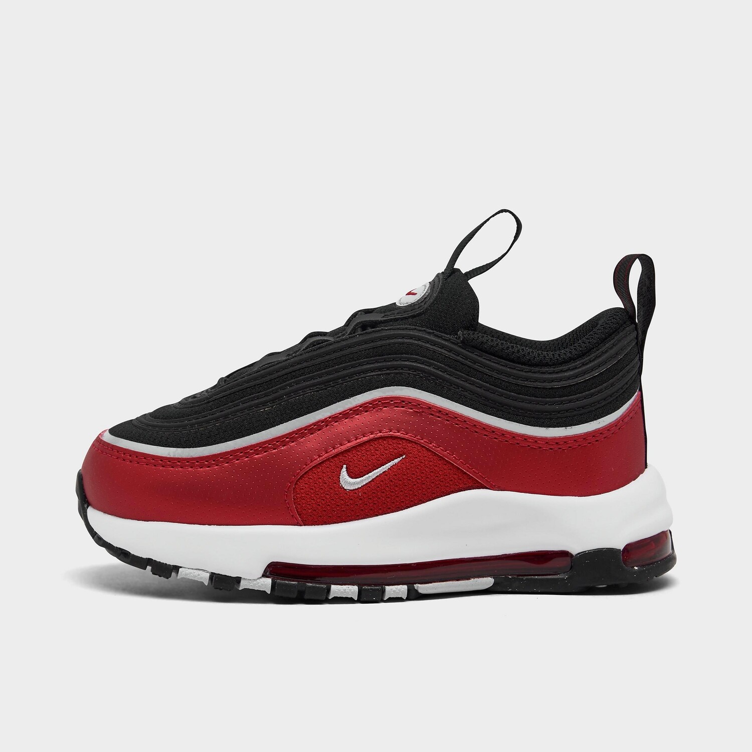 

Детские повседневные туфли из эластичного кружева для малышей Nike Air Max 97 SE, черный
