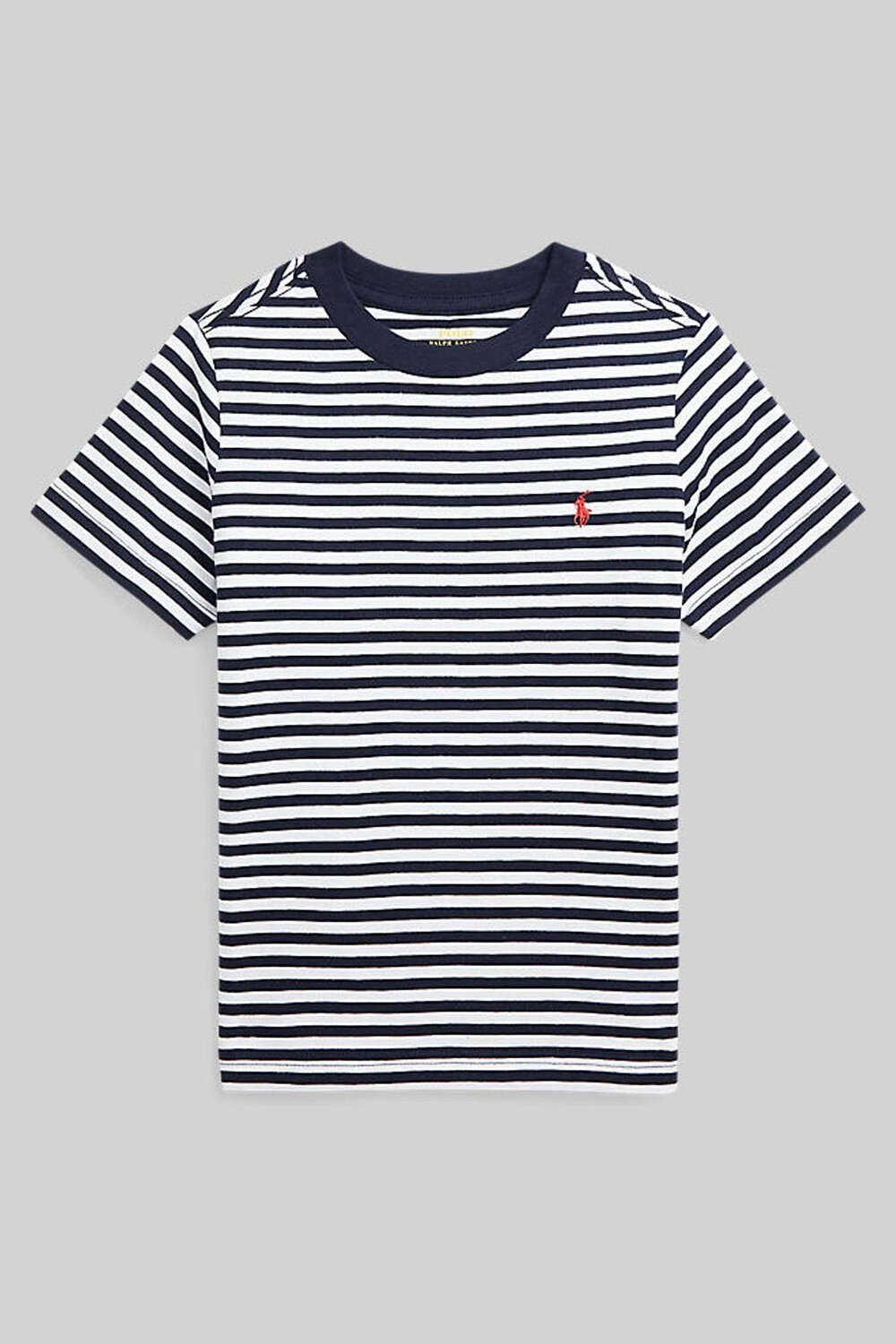 

Полосатая футболка для мальчика с логотипом Polo Ralph Lauren, синий