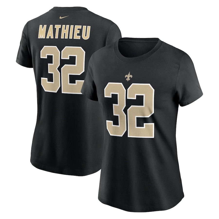 

Футболка с именем и номером Nike New Orleans Saints, черный