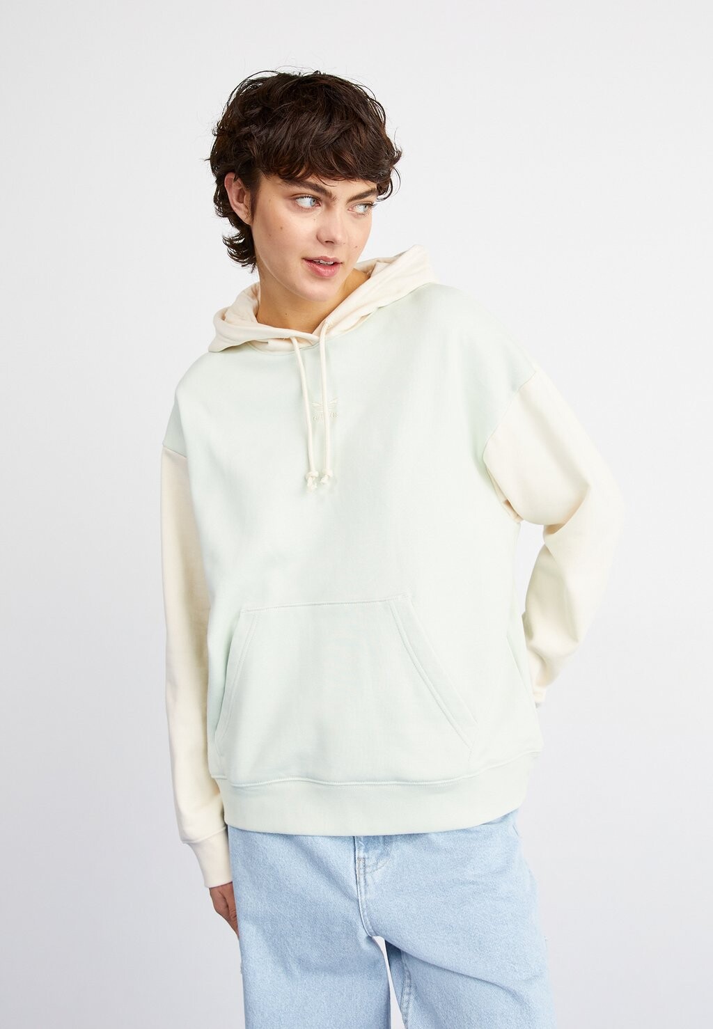 

Толстовка ХУДИ adidas Originals, лен зеленый