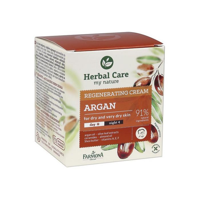 Крем для лица Herbal Care Crema Regenerante Aceite de Argán Farmona, 50 ml цена и фото