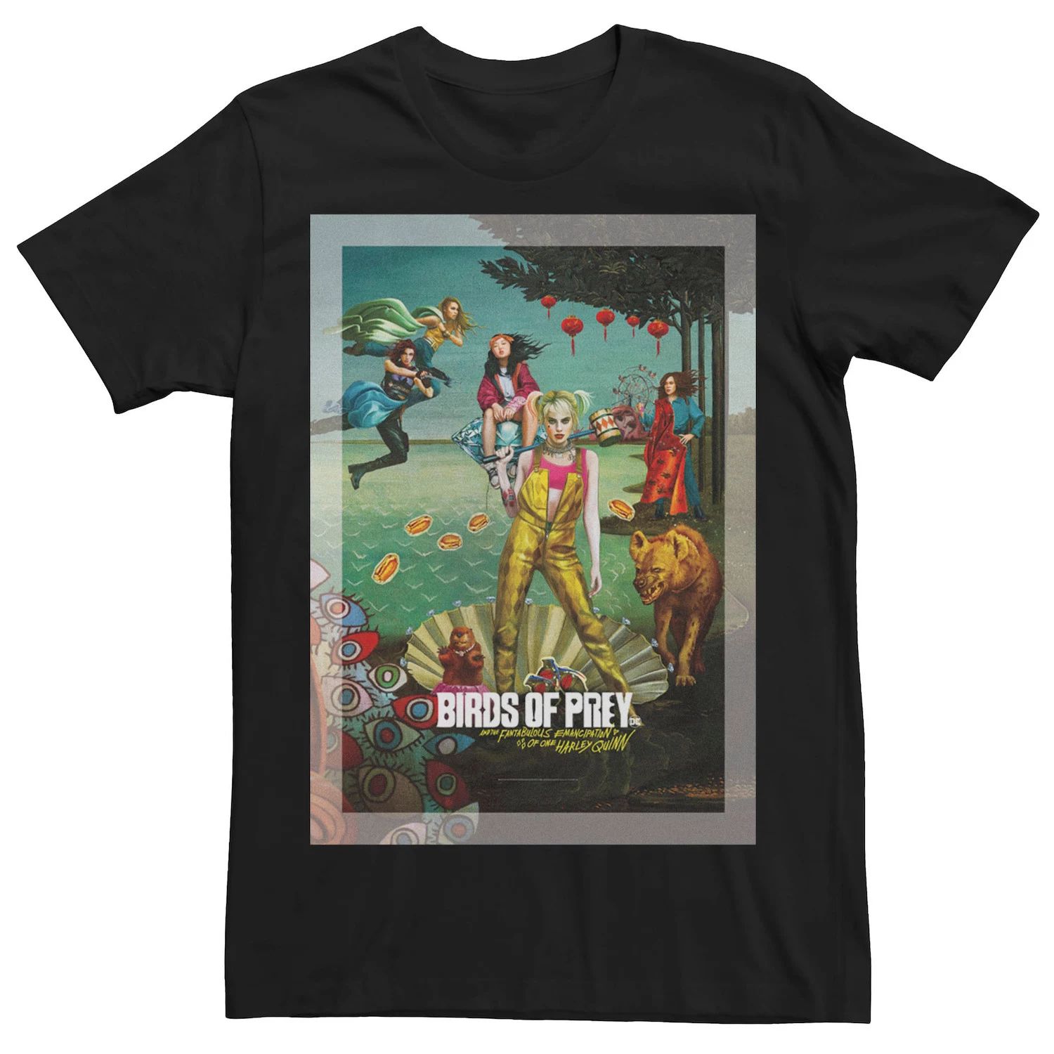 цена Мужская футболка с плакатом и рисунком «Хищные птицы Харли» DC Comics