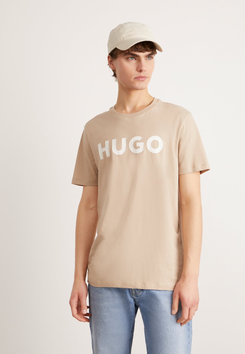 

Футболка с принтом Dulivio HUGO, цвет medium beige