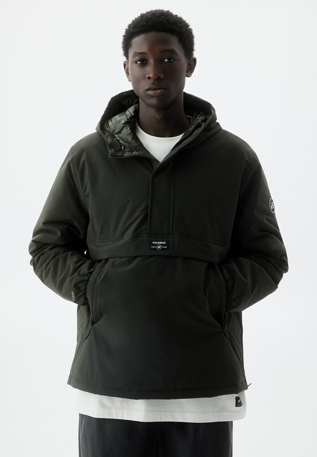 

Зимняя куртка Pouch PULL&BEAR, хаки