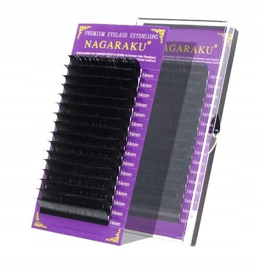 

Ресницы Nagaraku Premium Mink D 0,05 9 мм 16 полосок