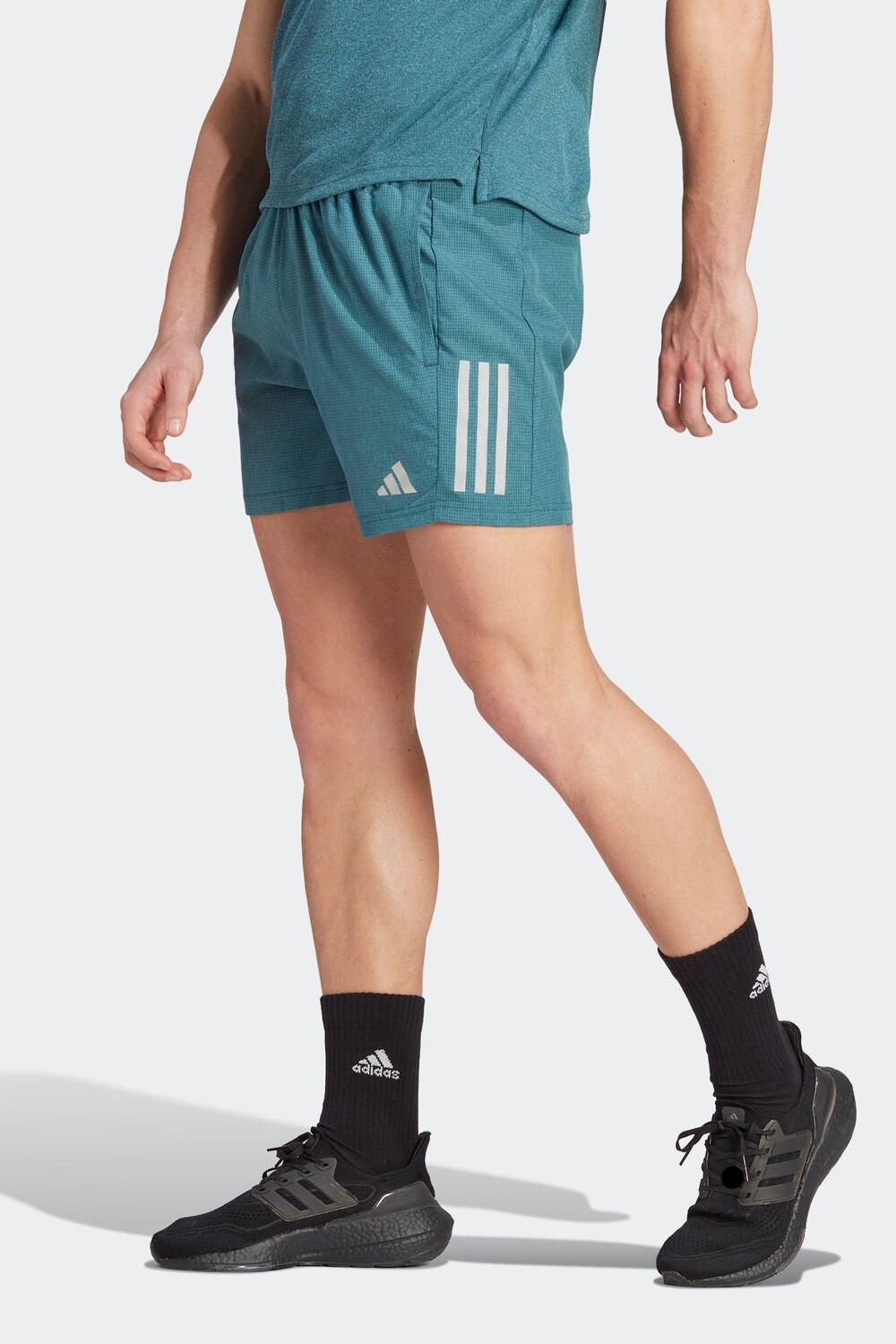 

Хиплые шорты Own Performance Run adidas, зеленый