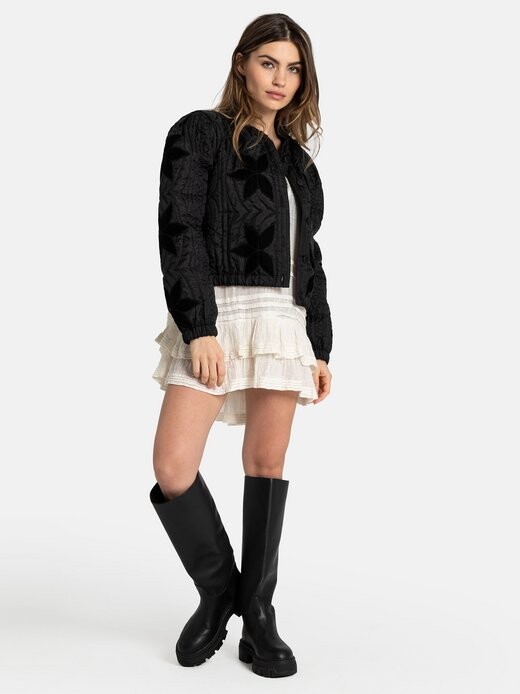 

Стеганая куртка quinn Free People, черный