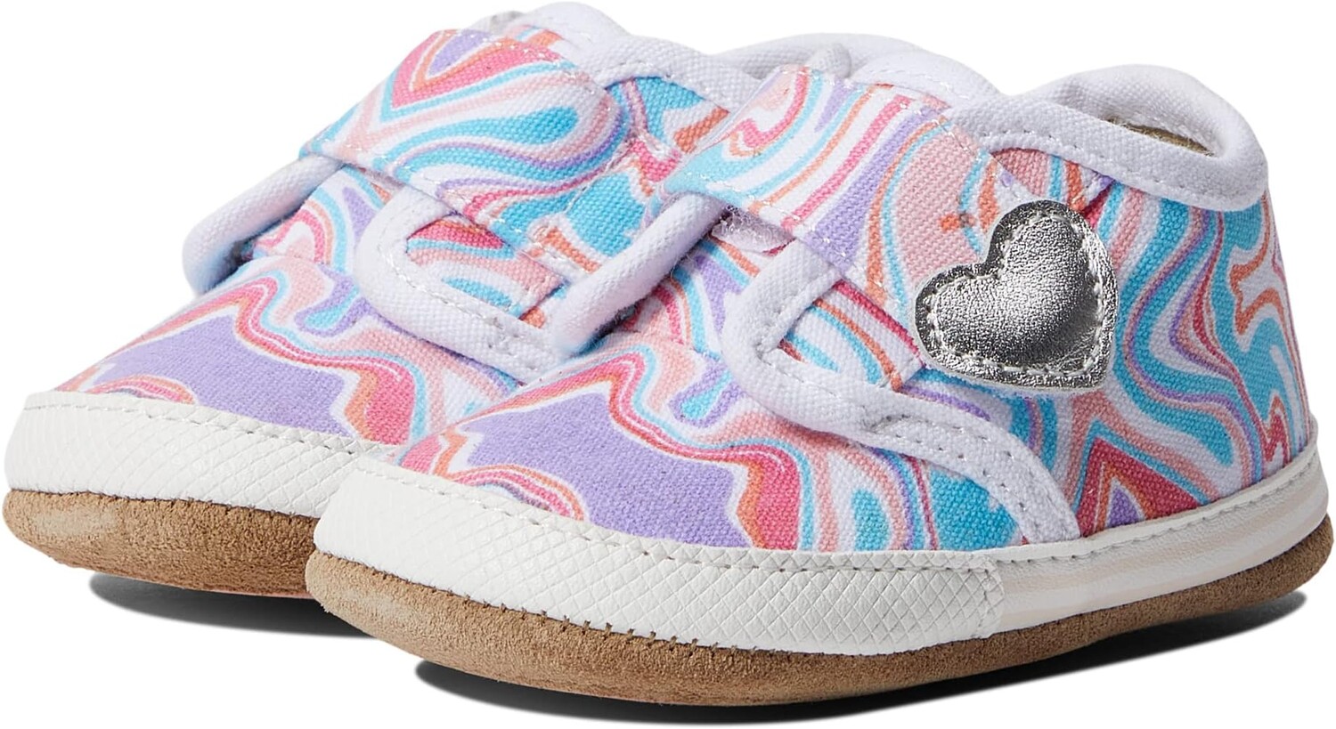

Походная обувь Robeez Swirl Heart Mini Shoez, цвет White Canvas