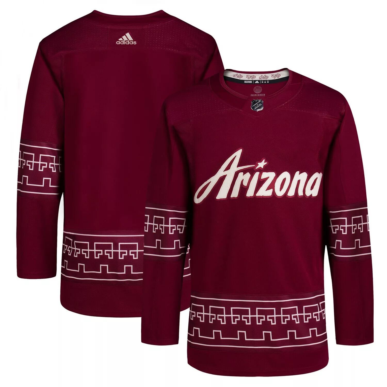 

Мужское джерси Primegreen Authentic Arizona Coyotes Alternate 2022/23 Garnet adidas