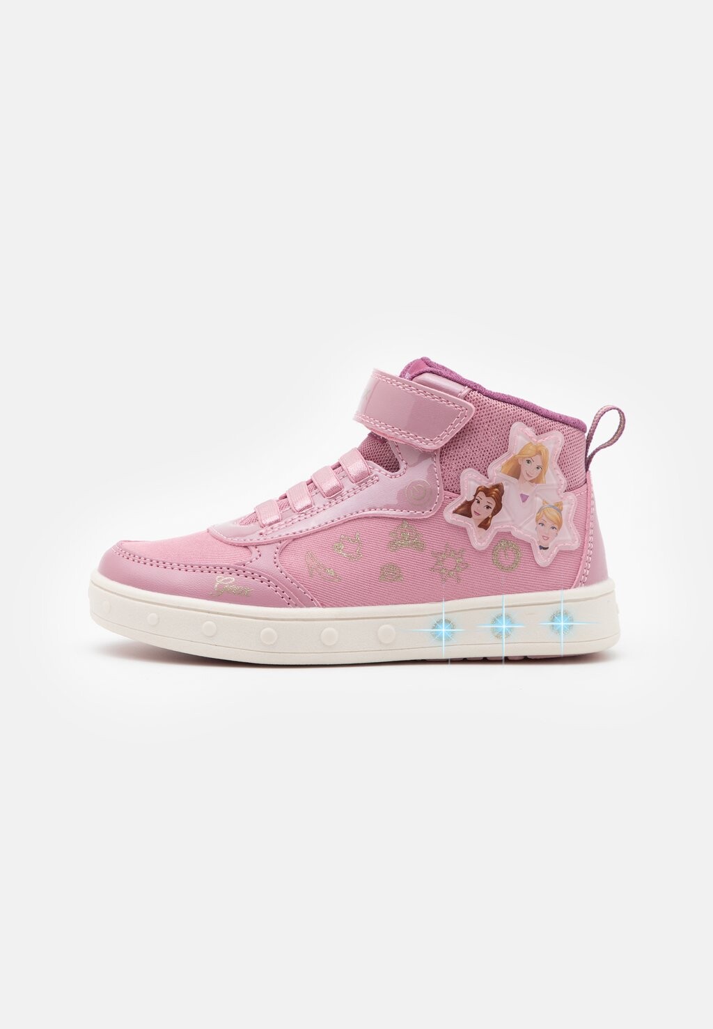 

Высокие кеды Disney Princess Jr Skylin Girl Geox, розовый