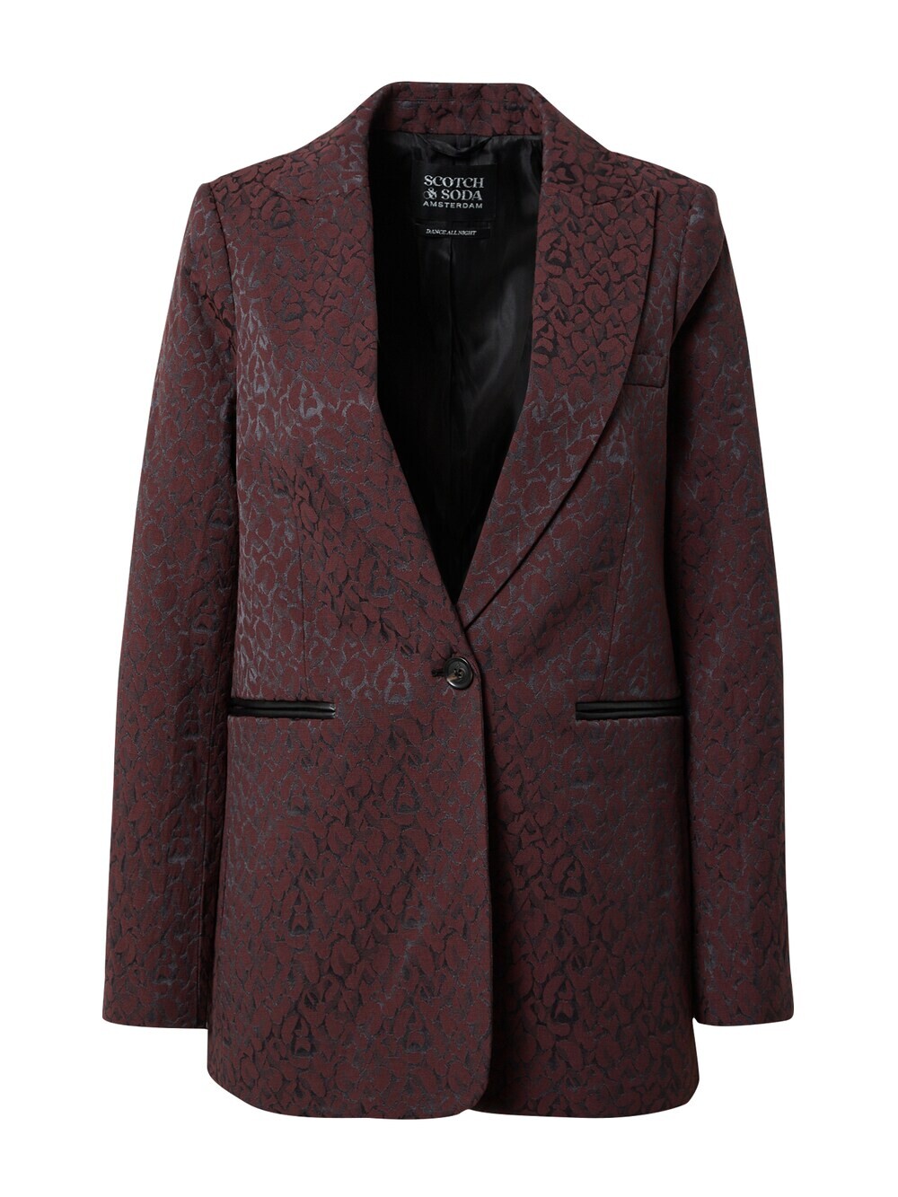 

Блейзер SCOTCH & SODA Leopard, бургундия