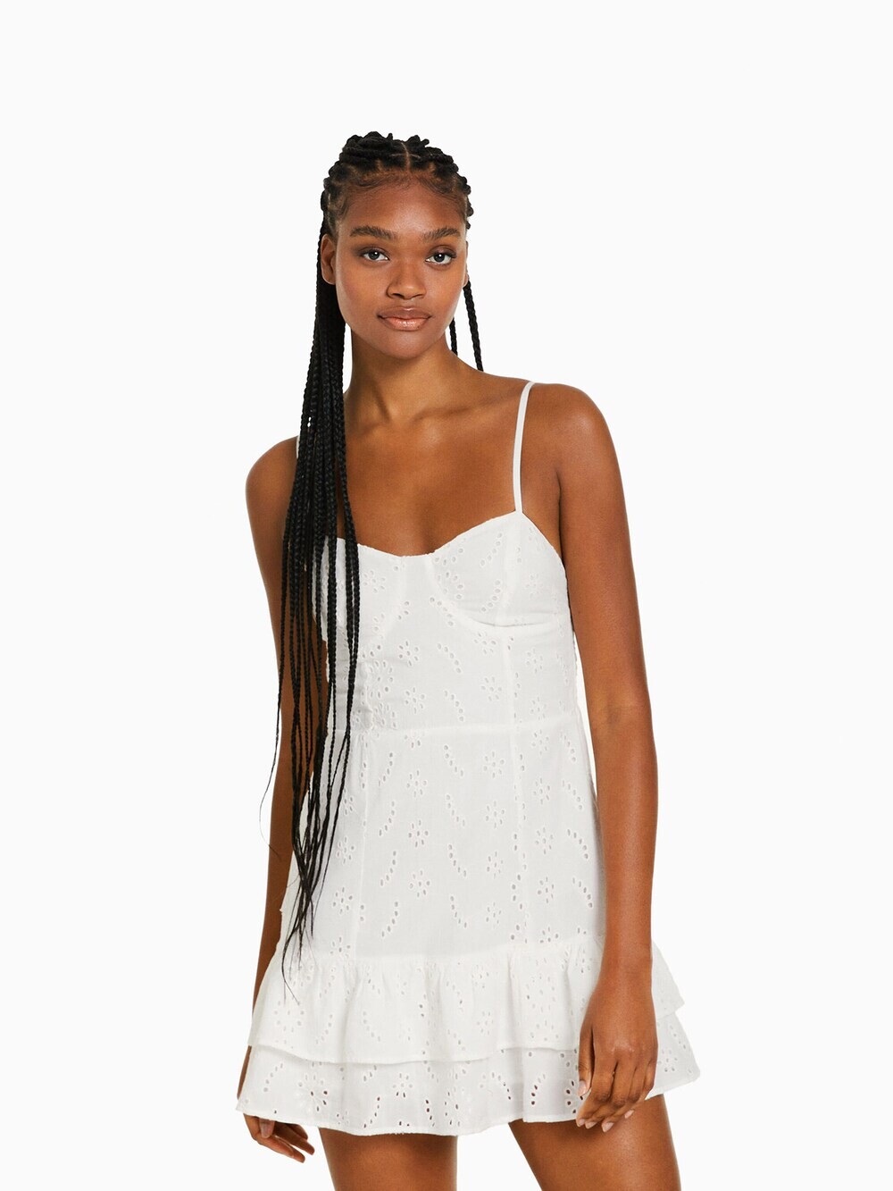 

Летнее платье Bershka, белый