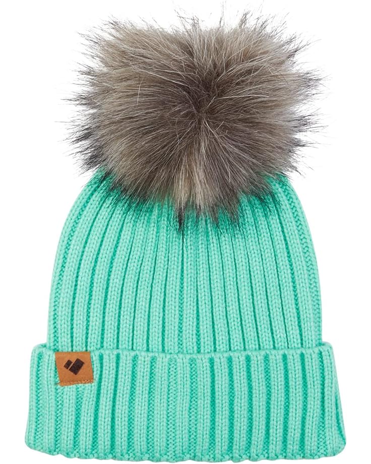 Шапка Obermeyer Denver Faux Fur Pom Beanie, цвет Jasmint hat women winter soft thick fleece lined dual layer stitching color knitted beanie with faux fur pom pom hats keep warm outdoor