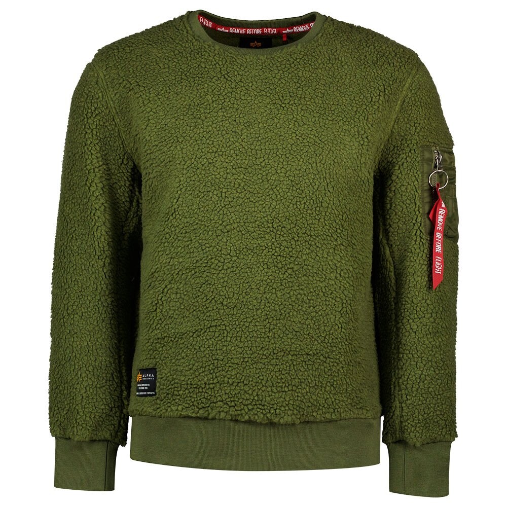 

Толстовка Alpha Industries Teddy, зеленый