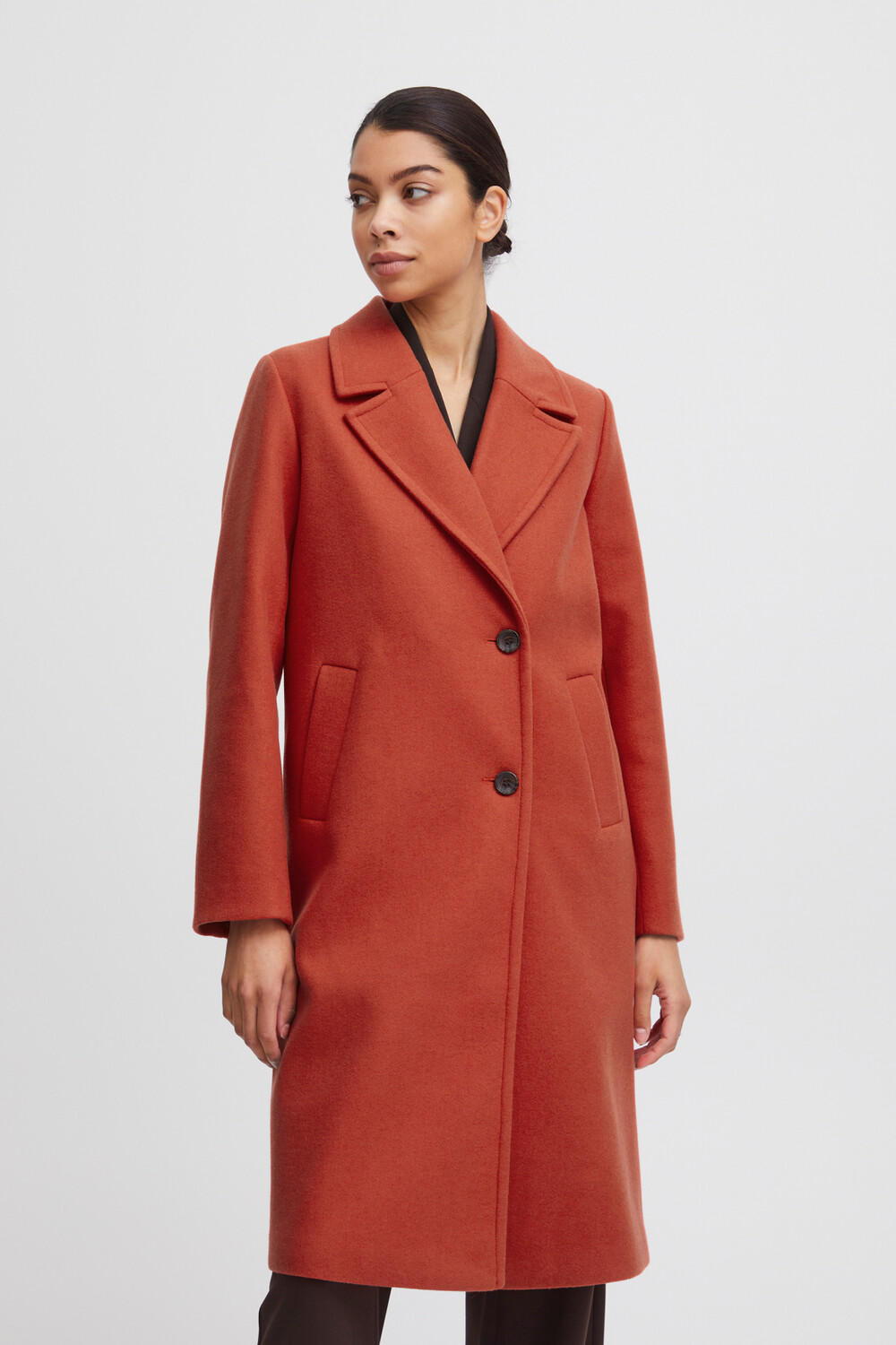 

Парка b.young Mantel Reverskragen Jacke Lang BYCILIA COAT 3, красный