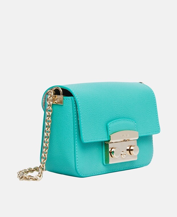 

Кожаная сумка через плечо Furla, зеленый