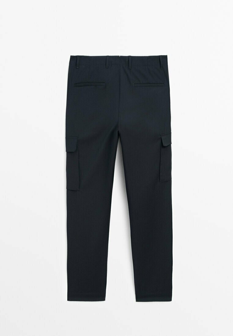 

Брюки-карго Massimo Dutti, темно-синий