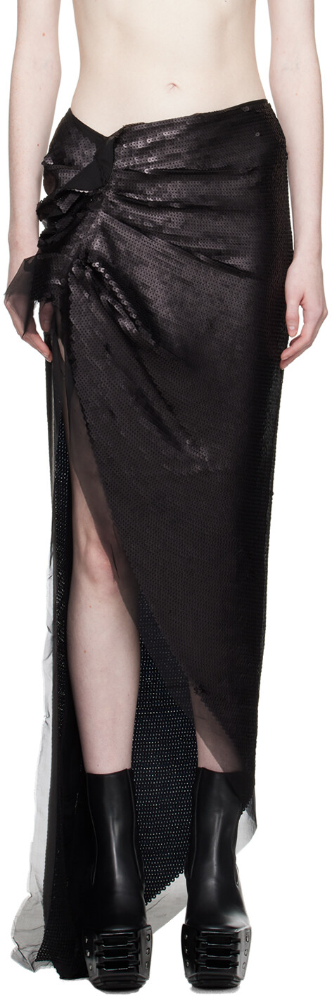 

Черная длинная юбка Edfu Rick Owens