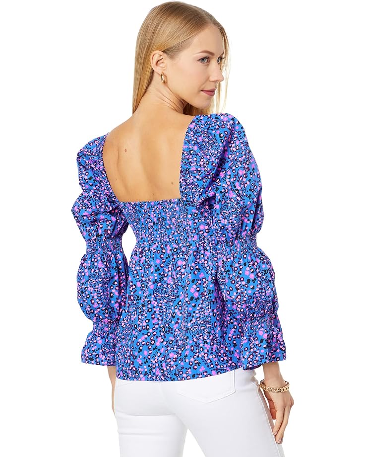 Топ Lilly Pulitzer Preslee Long Sleeve Top, цвет Blue Flare Growl and Prowl aluminum alloy an6 6an 6an flare block off cap fitting adapter blue