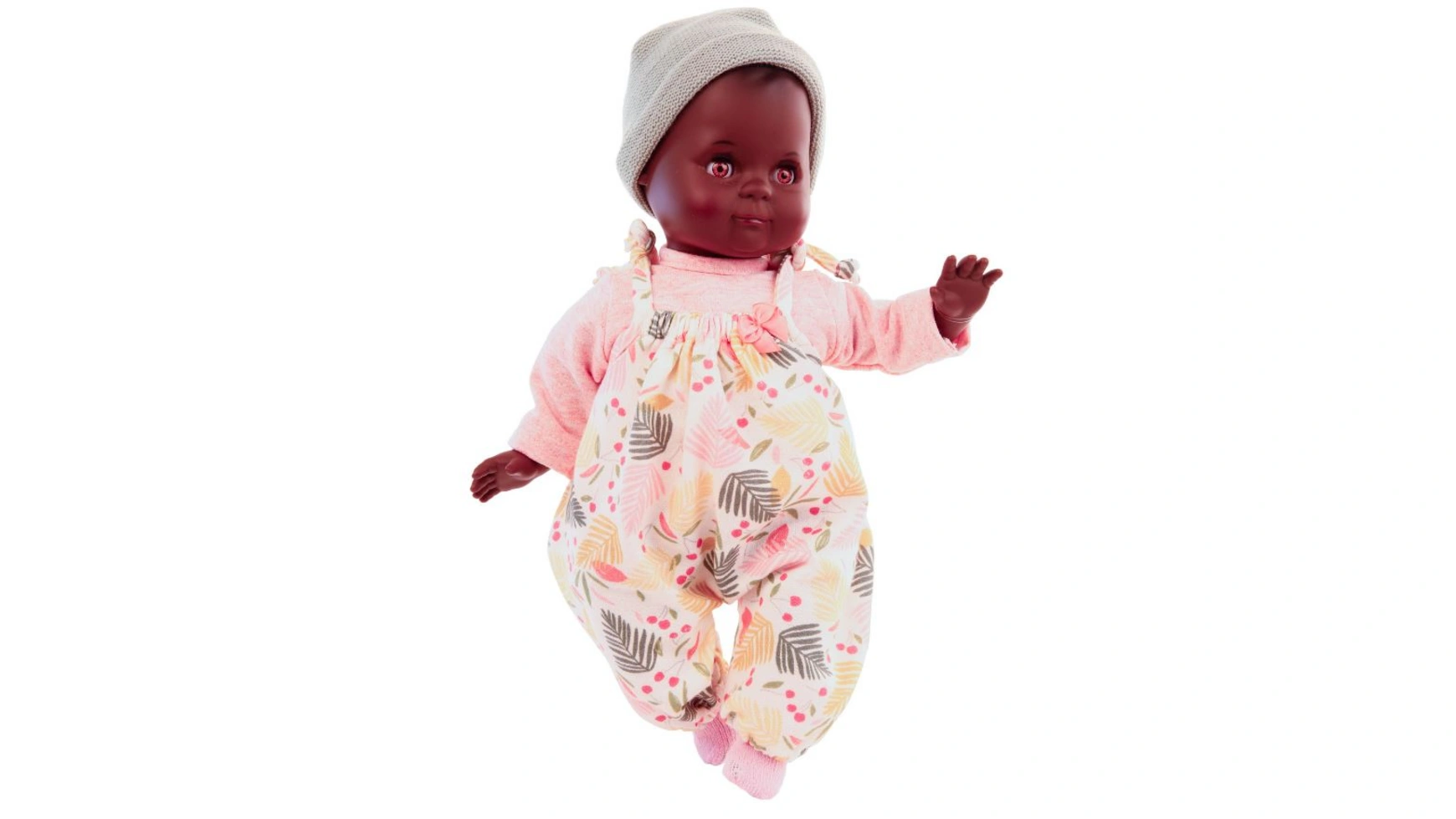 Schildkroet-Puppen Кукла Шлюммерле 32 см с окрашенными волосами и карими спящими глазами, одежда розовая/мятная///разноцветная