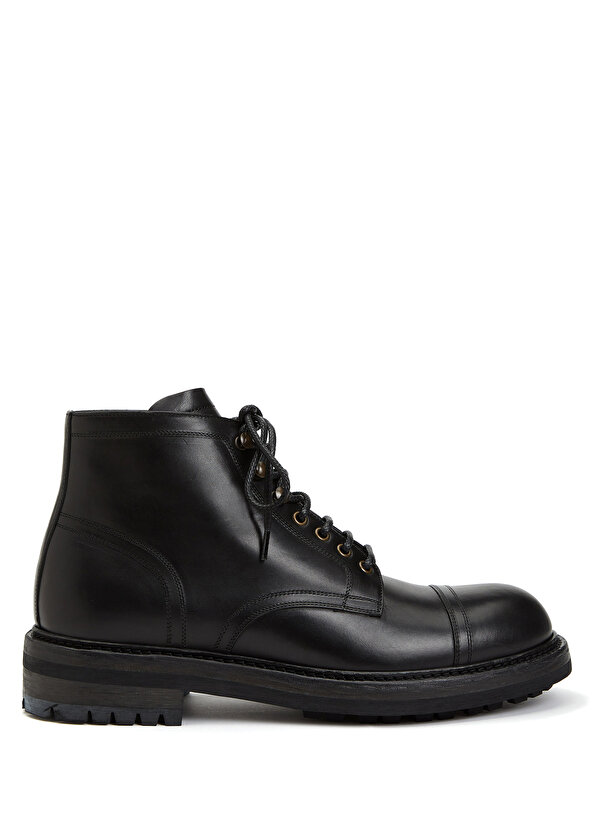 Черные мужские кожаные ботинки Dolce&Gabbana