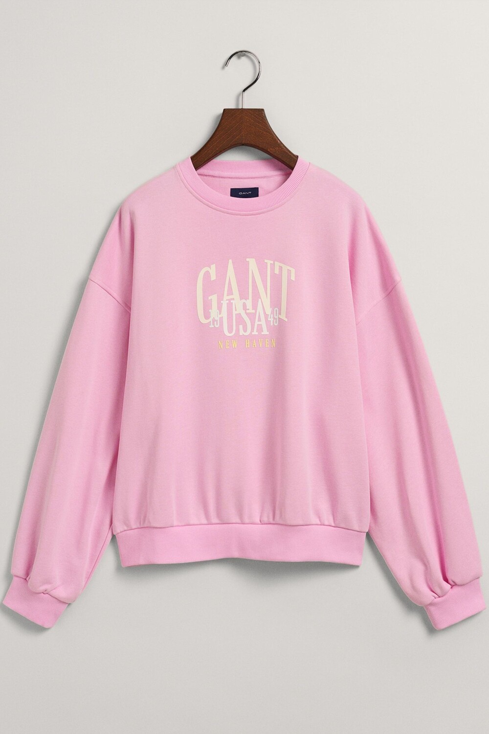 

Толстовка с объемным логотипом USA GANT, розовый