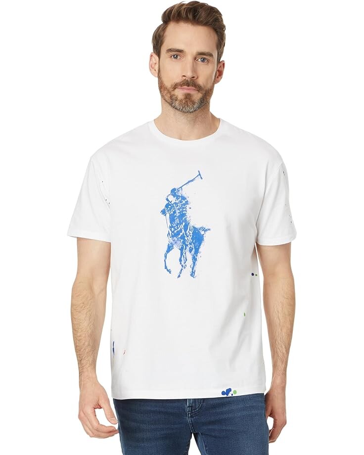 

Футболка Polo Ralph Lauren Classic Fit Big Pony Jersey, цвет White 1