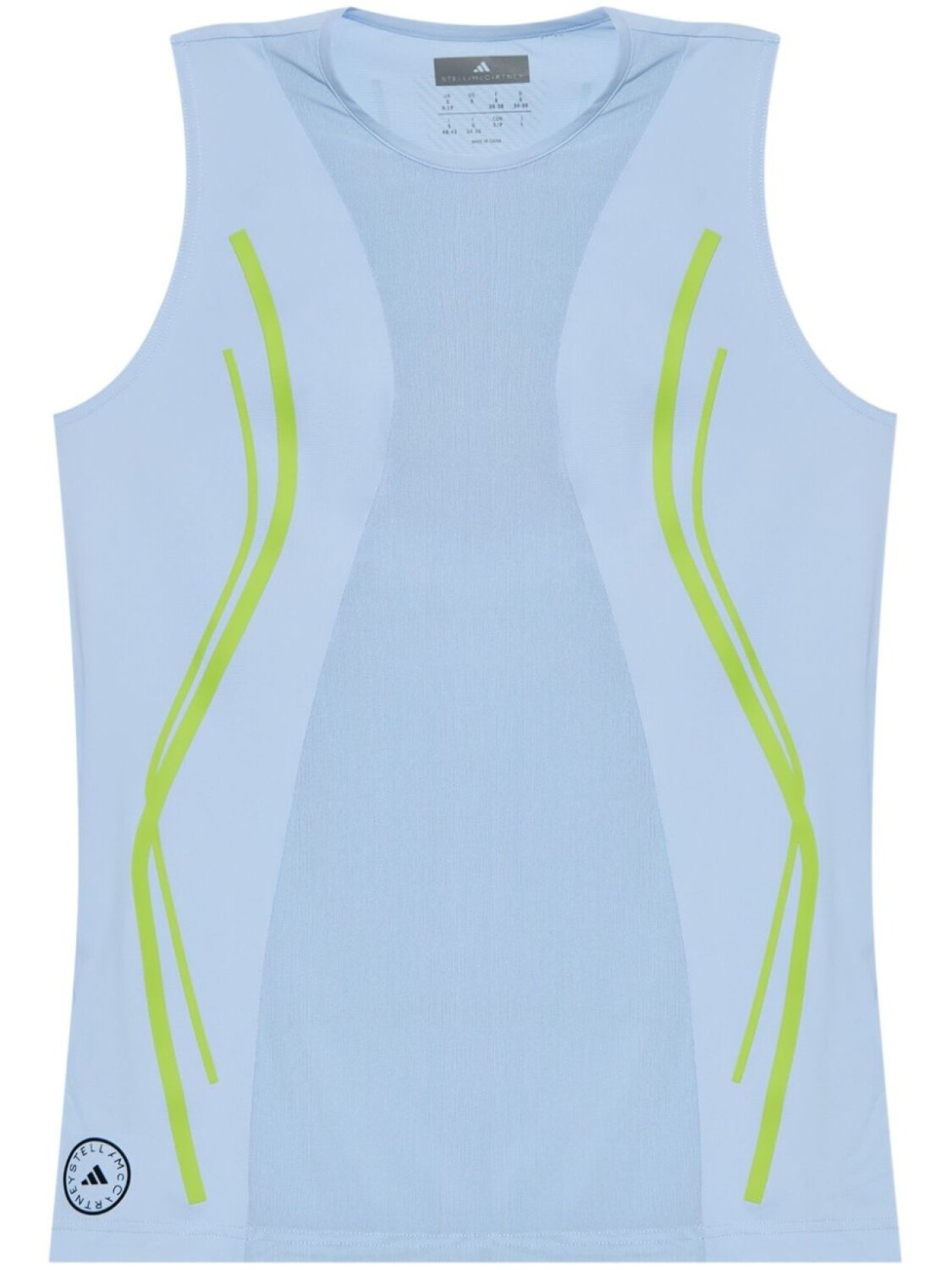 

Adidas by Stella McCartney майка с сетчатыми вставками, синий