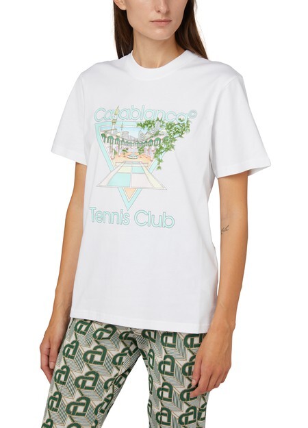 

Футболка с логотипом Tennis Club Casablanca, белый