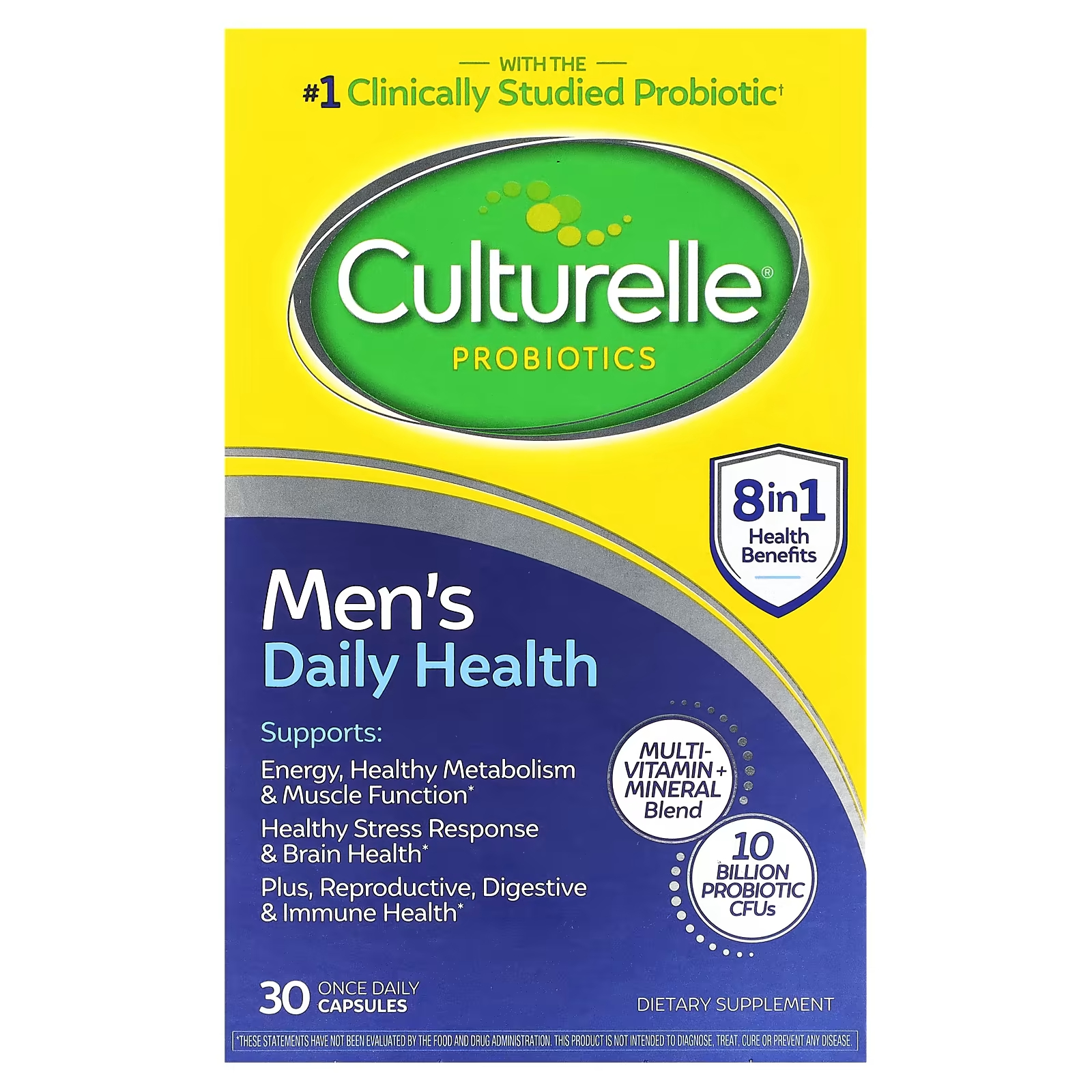 Пробиотики ежедневное здоровье Culturelle для мужчин пробиотики для здорового метаболизма и коррекции веса culturelle 30 капсул
