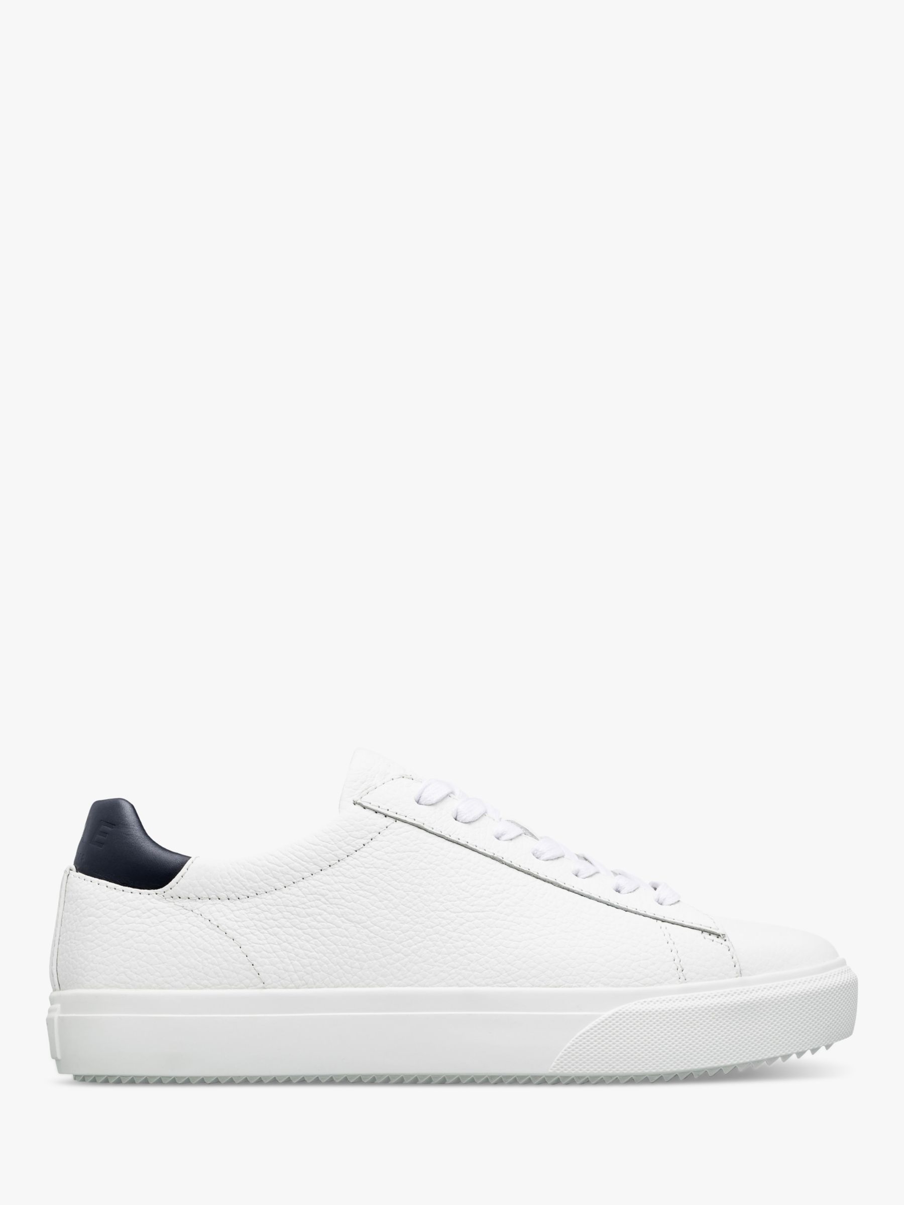 Кожаные кроссовки на шнуровке Bradley Venice CLAE, белый/темно-синий кроссовки clae joshua microchip white olive